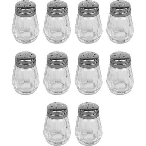 Lot de 10 mini-salissières, flacons à condiments, flacons à poivre, récipients pour assaisonnements barbecue