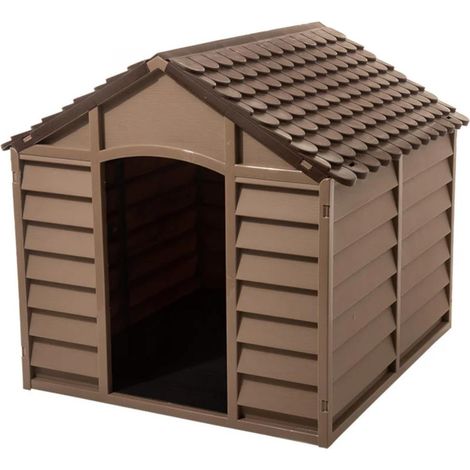 Cuccia Per Cani DOG KENNEL Taglia Grande Facile Da Montare cm.84,5x86x82h (1/5)