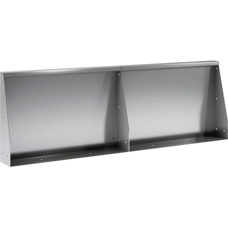 Muro di contenimento 2 pz 60 x 12 x 40 cm Acciaio zincato vidaXL