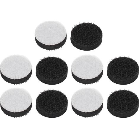 Lot 10 coussinets éponge amortisseurs 25mm à boucle auto-agrippante pour ponçage polissage meulage (1/5)