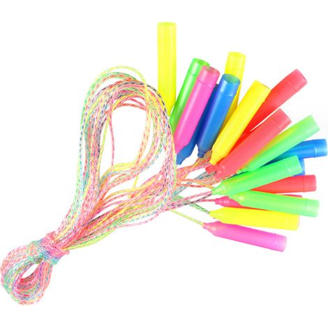 GARRYFIZH Corde à sauter colorée pour enfants, longueur réglable, nœud gratuit, pour enfants étudiants