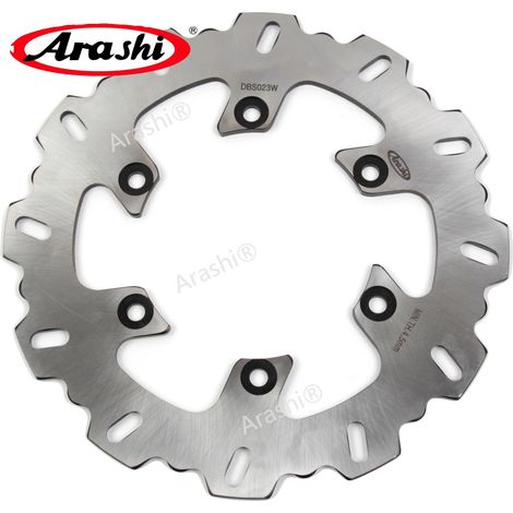 Disco de freno mecanizado por CNC, acero inoxidable, color plata. (1/2)
