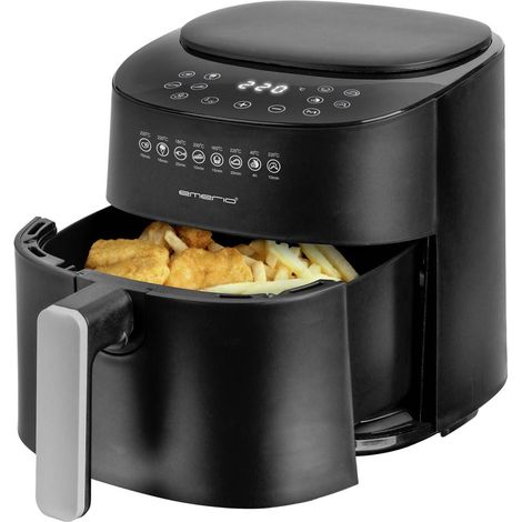 EMERIO AF-129369 Friggitrice ad aria calda 4.5 l 1300 W Nero (1/5)