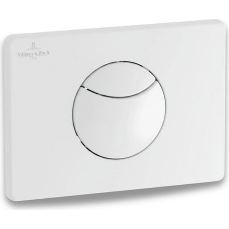 Villeroy & Boch E100 Placca di comando per WC 100S a doppio scarico, bianco