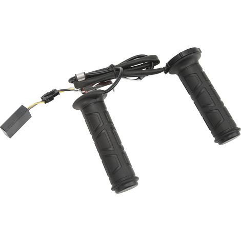 Poignées chauffantes pour moto/quad, 12 V CC, 15-35 W, température réglable, pour guidon de 22 mm. Compatibles avec les guidons de moto et quad de cette taille. (1/5)
