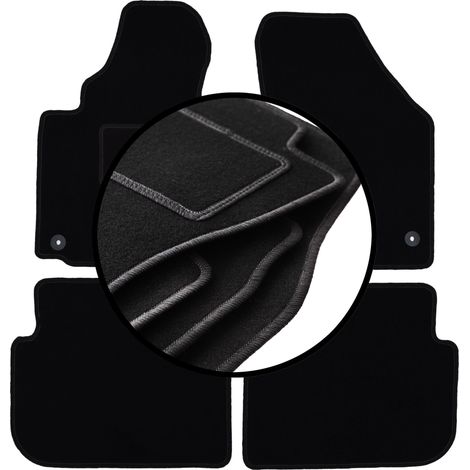 Komplettset Veloursmatten für: Volkswagen Touran I FL Minivan (2010-2015)