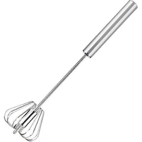 Fouet semi-automatique en acier inoxydable, mélangeur manuel à poussoir, ustensiles de cuisine, fouet de 30 cm (12 pouces).