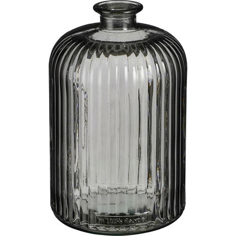 Mica Decorations Flasche Jessica recycled glass 23 x 15 cm anthrazit Figur