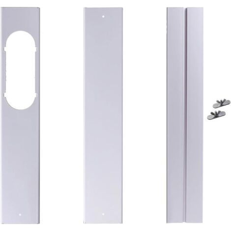 Tragbares Klimaanlagen-Fensterset mit Universalkupplung, verstellbarer, verstärkter PVC-Platte, Fensterdichtung und Klimaanlagen-Fensterlüftungsset für Schiebetüren mit 10 cm Abluftschlauch (1/5)