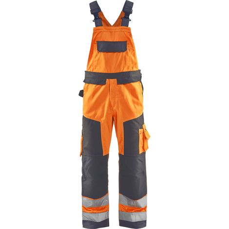Mono de trabajo sin mangas de alta visibilidad 2660 - Naranja fluorescente/Gris antracita 56C