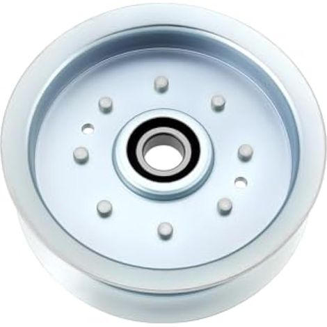 1 x Poulie de renvoi plate GY22082 GY20629 pour tondeuse à gazon, compatible avec les tracteurs de pelouse John Deere séries D100, D120 et D140 (1/5)