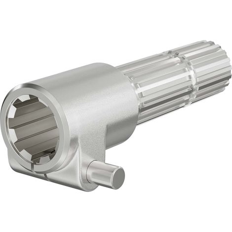 Wiltec Manchon de Prise de force Cardan - Longueur 175 mm - Raccord logement 8-32x38x6 - Raccord sortie 1 3/4" 20D - Ø 44,3 mm - Arbre cannelé de tracteur