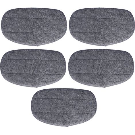 5-teiliges Dampfmopp-Set, ultradünne Mikrofaserpads, kompatibles Ersatzzubehör für Leifheit CleanTenso