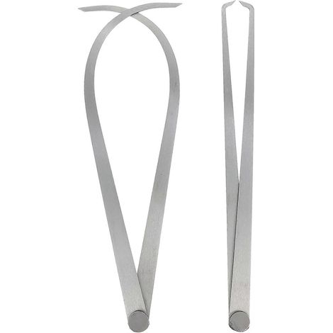 pièces Pied à coulisse à joint ferme pour mesurer l'intérieur et l'extérieur pour sculpter, façonner et modeler-30X1.5CM-Silver (1/2)