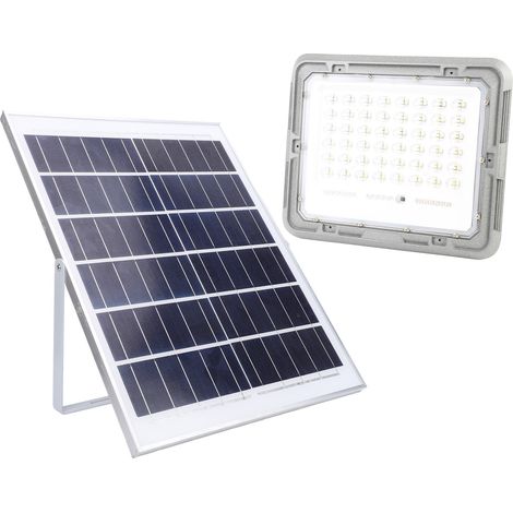 Kit d'éclairage solaire LED 200 W, 240 LED, étanche IP66, 8000 mAh, projecteur LED pour portes d'entrée, jardins, porches et garages, 6 V (1/5)