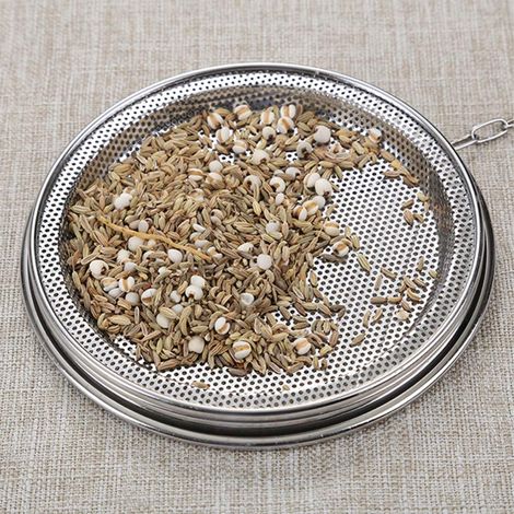 Panier à épices de 14 cm de diamètre, boule d'assaisonnement, panier à thé, passoire, panier à bouillon de viande braisée, récipient pour bouillon. (1/5)