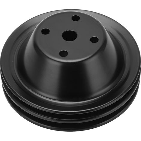 Poulie de vilebrequin double gorge, poulie de pompe à eau longue, remplacement pour moteur Chevy Small Block SBC 262 350 400 (1/5)