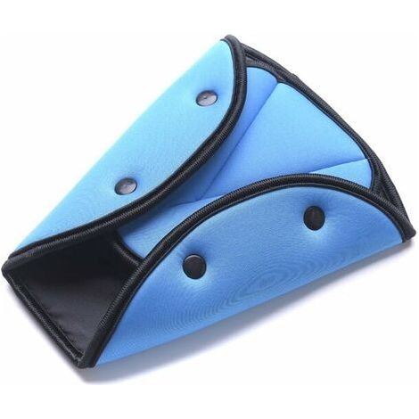 Clip de ceinture de sécurité réglable ceinture de sécurité réglable siège d'auto pour enfants triangle de sécurité pour enfants bleu (1/5)
