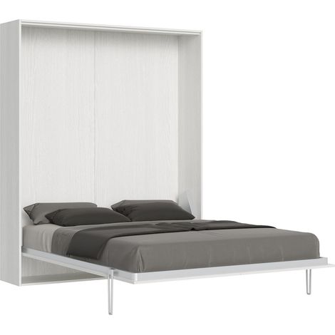 Letto Matrimoniale a Scomparsa Salvaspazio Kentaro H210 cm Bianco (1/5)