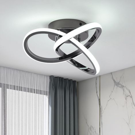 Ganeed 20W Modern Black LED Ceiling Light Ultra-Slim Flush Mount Lighting with 6500K Daylight White Energy-Saving Design for Hallway, Foyer & Corridor (1/5)