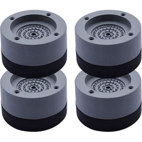 4Pcs Patins Anti Vibration Tampon Anti-vibration Lave Linge Universel Pieds Stabilisateur Piédestal pour Lave-Linge Réfrigérateur (1/4)