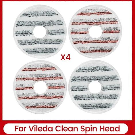 Housses de balai en microfibre de rechange pour les têtes de balai Vileda Clean Spin, tête de balai lavable pour le nettoyage - JBMEDIA (1/4)
