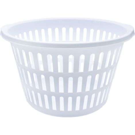 Cesta ropa redonda Blanco (1/4)