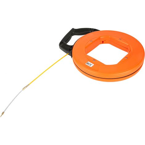 30 m nichtleitendes Glasfaser-Einziehband auf Rolle, Kabelziehwerkzeug, Elektrokabelzieher (1/5)