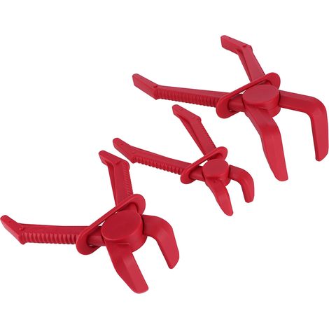 Ensemble de 3 pinces de serrage pour tuyaux flexibles en nylon pour freins, carburant, gaz, liquide de refroidissement et radiateur (1/5)