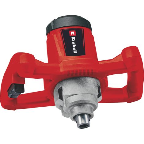 Einhell Farb-Mörtelrührer TC-MX 1200 E (1.200 W, 680 min-1, kompakte 1-Gang-Maschine zum Mischen zähflüssiger Materialien, Drehzahl-Elektronik, ergonomische Handgriffe, M14-Gewinde, inkl. Rührer für M
