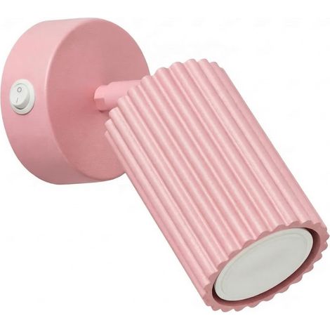 Wandleuchten KARBON rosa 1xGU10 8cm Aluminium Sollux (1/5)