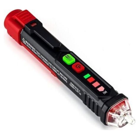 Berührungsloser Spannungsprüfer, Spannungsprüfer mit einstellbarer Empfindlichkeit, berührungsloser Spannungs-/Phasenprüfer, Stromprüfer (dengyank) (1/5)