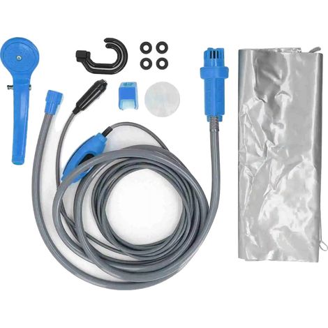 Kit de Douche de Camping, Design Portable, Pack d'Installation Complet, Bleu (1/2)