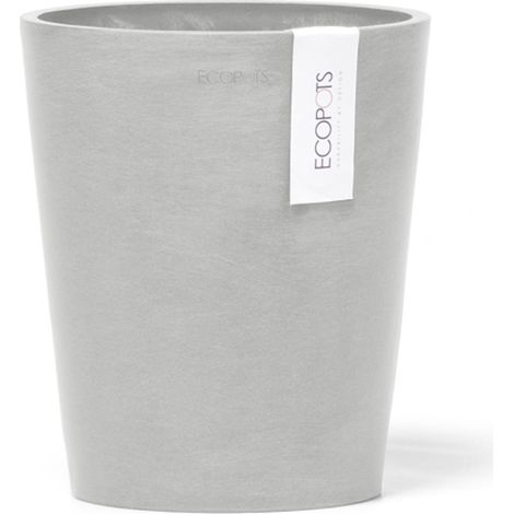 VASO DA TAVOLO ROTONDO MORINDA D14XH16CM BIANCO/GRIGIO (1/3)