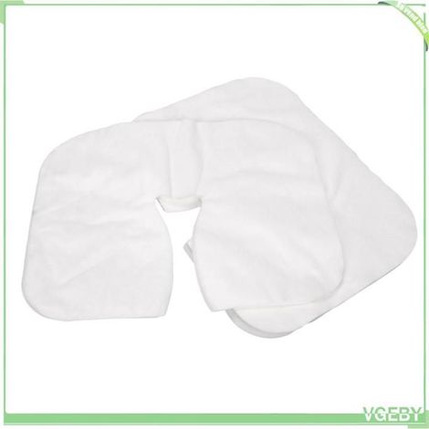 Housse jetable repose-visage - FAFEICY - 100 pièces - Forme en U - Non-tissé - Usage spa (1/5)