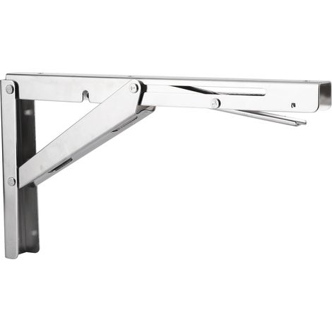 Support De Table Pliable - Acier Inoxydable 304 - Charge Maximale 150 Kg - Pour Table Murale Rétractable - Lot De 2 (1/5)