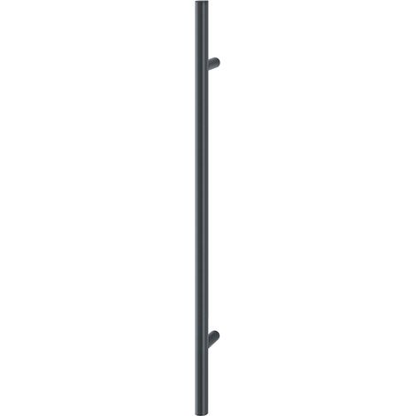 HOPPE Stangengriff E5011 -1000/700,  Edelstahl schwarz matt, Ausführung: gerade, Stossgriff für Haustür