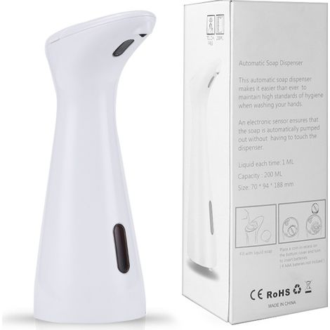 Dispenser di sapone in schiuma automatico, senza contatto, ricaricabile, intelligente e a induzione rapida per WC, bagni, hotel e cucine - Verde