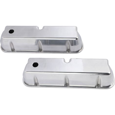 Couvercle de soupape de moteur en aluminium poli 8440, 2 pièces, avec œillet pour SB 289 302 351W SBF (1/5)