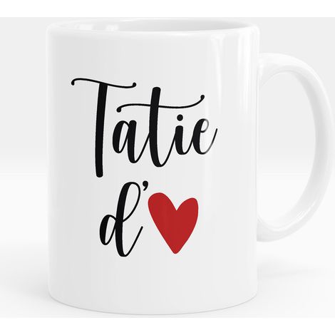 Mug - Tasse personnalisée - Tatie d'amour - Mug Bleu (1/5)