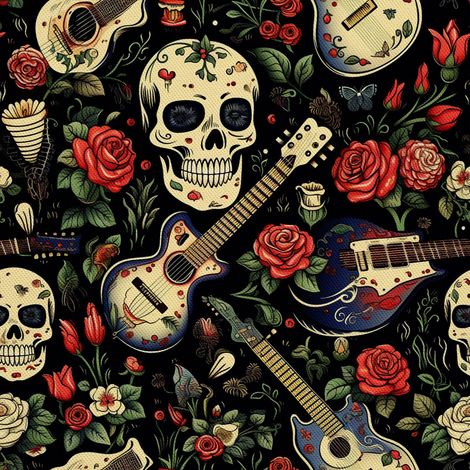 Tela decorativa para exteriores Oxford - Motivo de calavera I DX4563 (1/5)