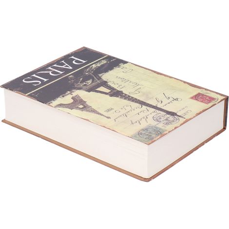 Origineller Tresor in Form eines nachgebildeten Buches mit Schlüsseln, sicherer Aufbewahrungsbehälter für Geld, Münzen und Banknoten. (1/5)