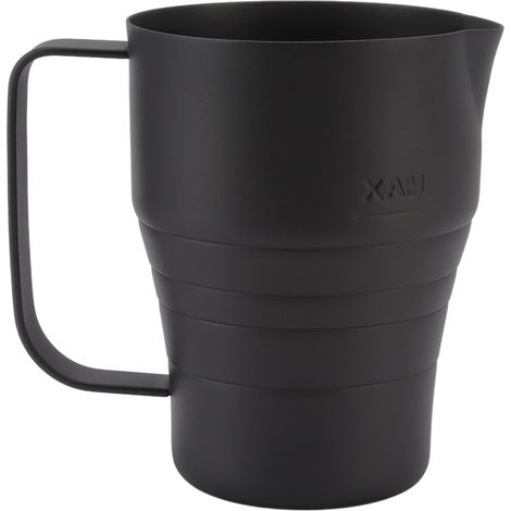 Mousseur à lait en acier inoxydable, bec verseur conique, tasse à café latte épaisse pour la maison et le café. (1/5)