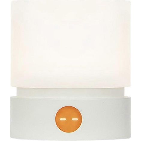 Veilleuse à minuterie, lampe de chevet LED à intensité variable, aide au sommeil, rechargeable, fonctionne sur piles - Blanche (1/5)