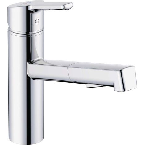Kludi M3 - Spültischarmatur mit herausziehbarer Brause, Chrom 585810575 (1/2)