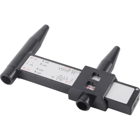 Jauge de mesure PCD pour boulons de jante auto, outil de réglage pour voiture, règle de contrôle 4 5 6 8 trous, gabarit de vérification (1/5)