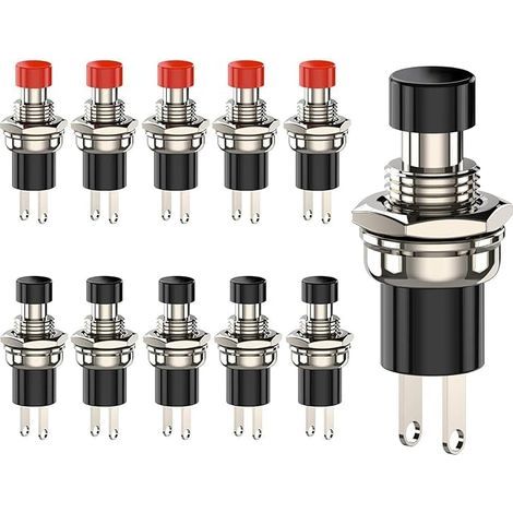 Mini Push Button Switch Black Model Rail (1/5)