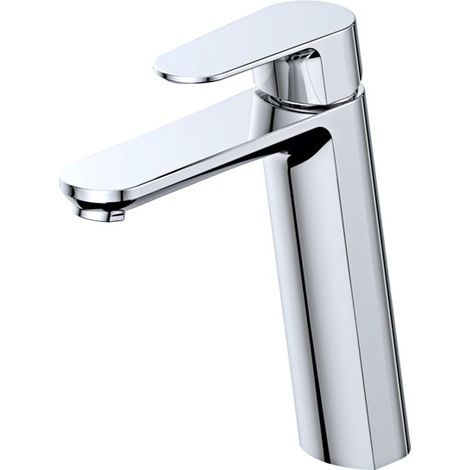 Robinet mitigeur de lavabo haut incliné chromé brillant NAPLES (1/3)