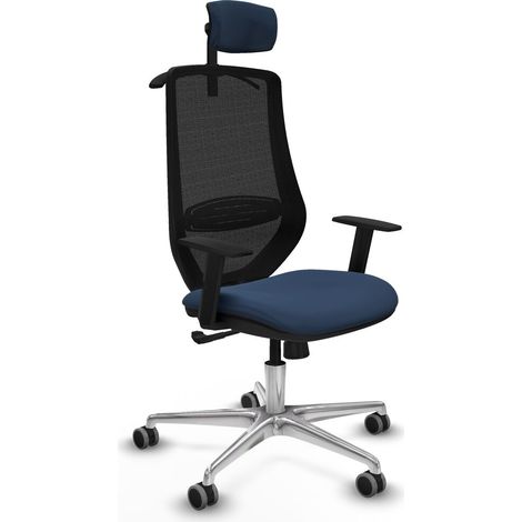 Sedia Ufficio con Poggiatesta Mardos Piqueras y Crespo D086G2H Blu Marino (1/5)