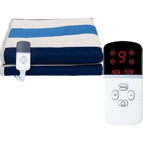 Couvre-lit chauffant pour l'automne/hiver - Doux/simple/peluche douce, électrique (1/5)